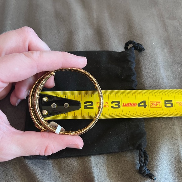 Alex and Ani Rose Gold Feather Bangle Bracelet - Picture 9 of 10